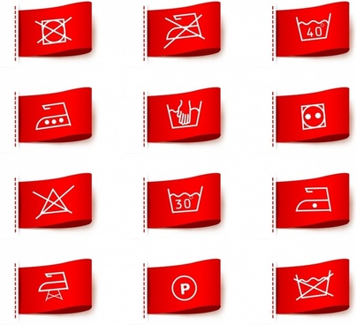 403x368 Washing Care Symbols Vector Free Vector Download