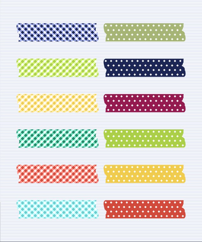 Free Vector Washi Tape Pack Vector Art Graphics 646x773 Free Vector Washi Tape Pack Vector Art Graphics