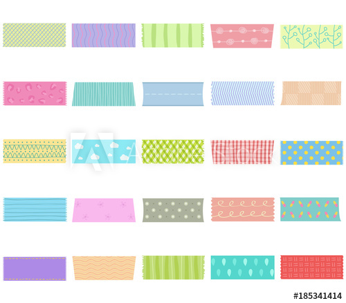 Vector Illustration Set Of Cute Hand Drawn Masking Tape 500x438 Vector Illustration Set Of Cute Hand Drawn Masking Tape