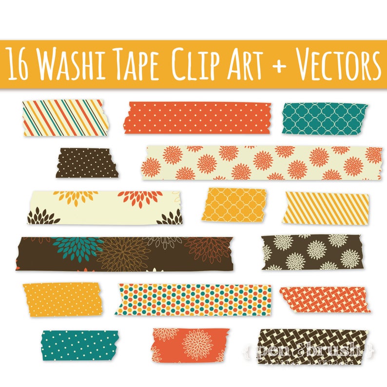 Washi Tape Clip Art Vector Png Autumn Days Fall Etsy 794x794 Washi Tape Clip Art Vector Png Autumn Days Fall Etsy