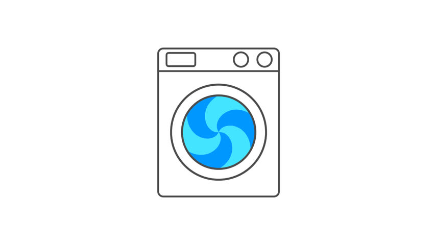 Washing Machine Vector Animation Stock Footage Video 852x480 Washing Machine Vector Animation Stock Footage Video