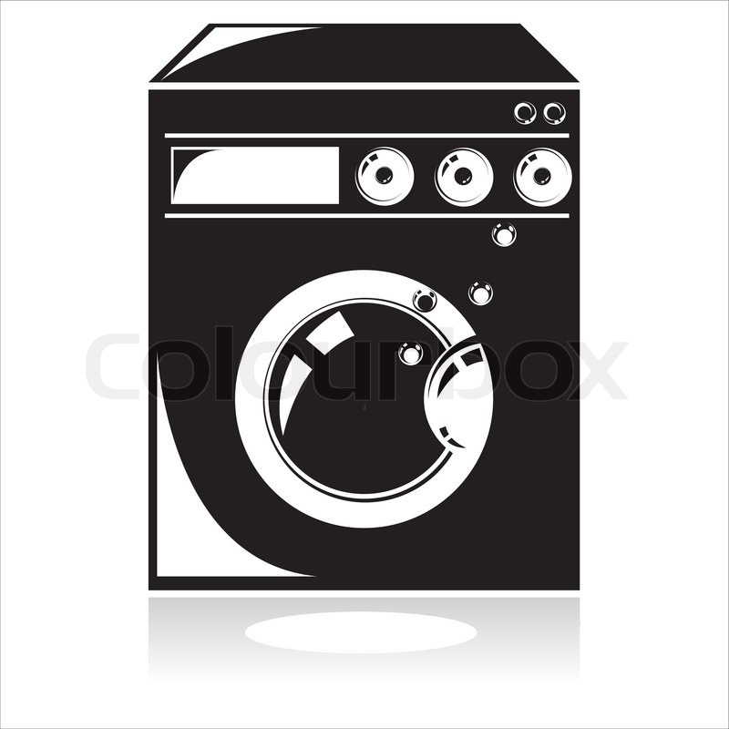 Black Washing Machine Icon Stock Vector Colourbox 800x800 Black Washing Machine Icon Stock Vector Colourbox