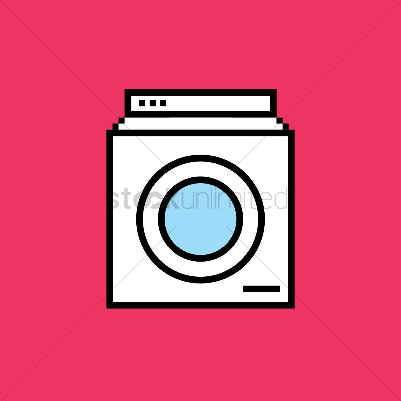 Washing Machine Vector Image 1300x1300 Washing Machine Vector Image