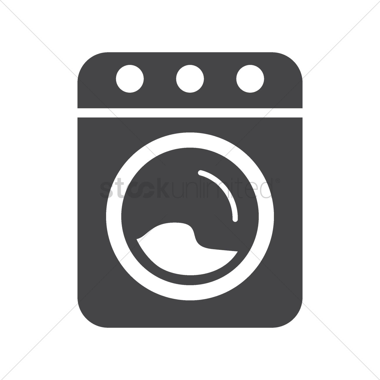 Washing Machine Vector Image 1300x1299 Washing Machine Vector Image