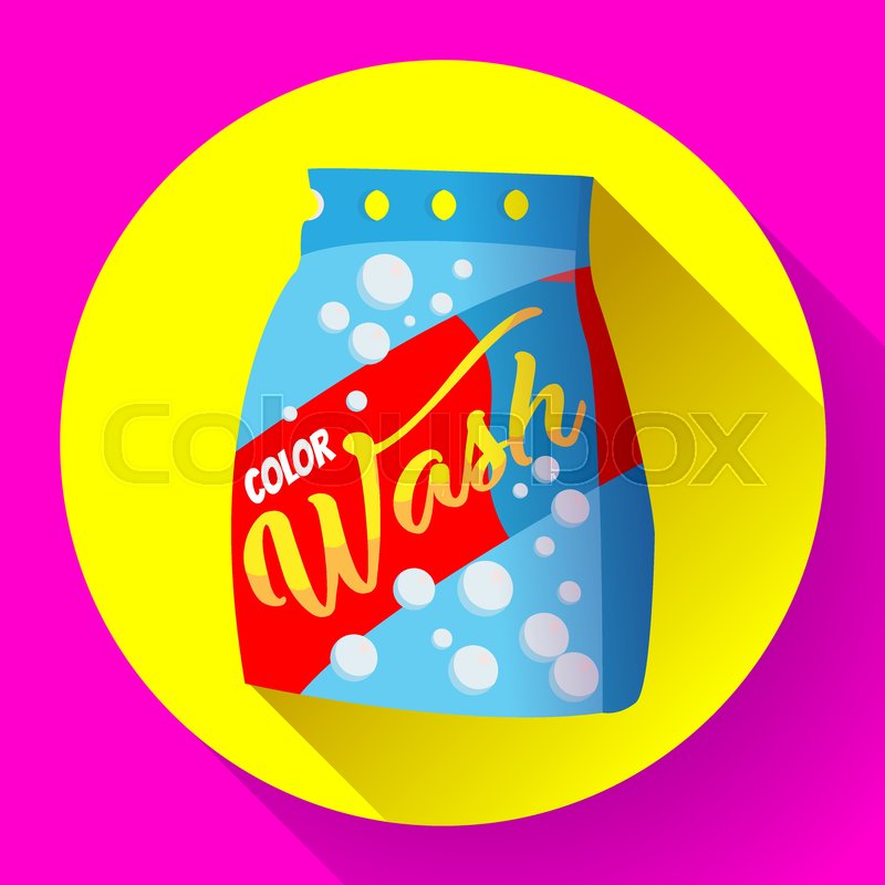 800x800 Vector Cartoon Washing Powder, Laundry Stock Vector Colourbox