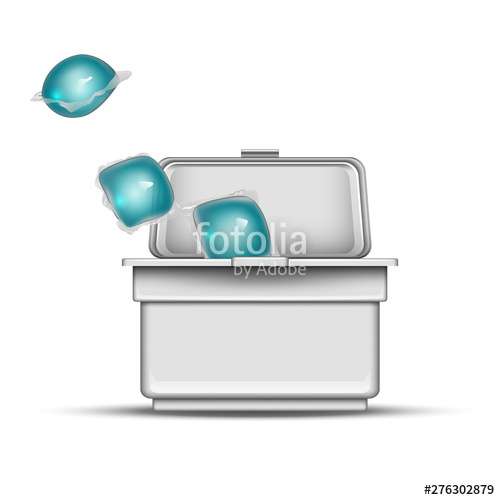 500x500 Cubes Of Washing Powder In Blank White Box Vector Gel Cubes