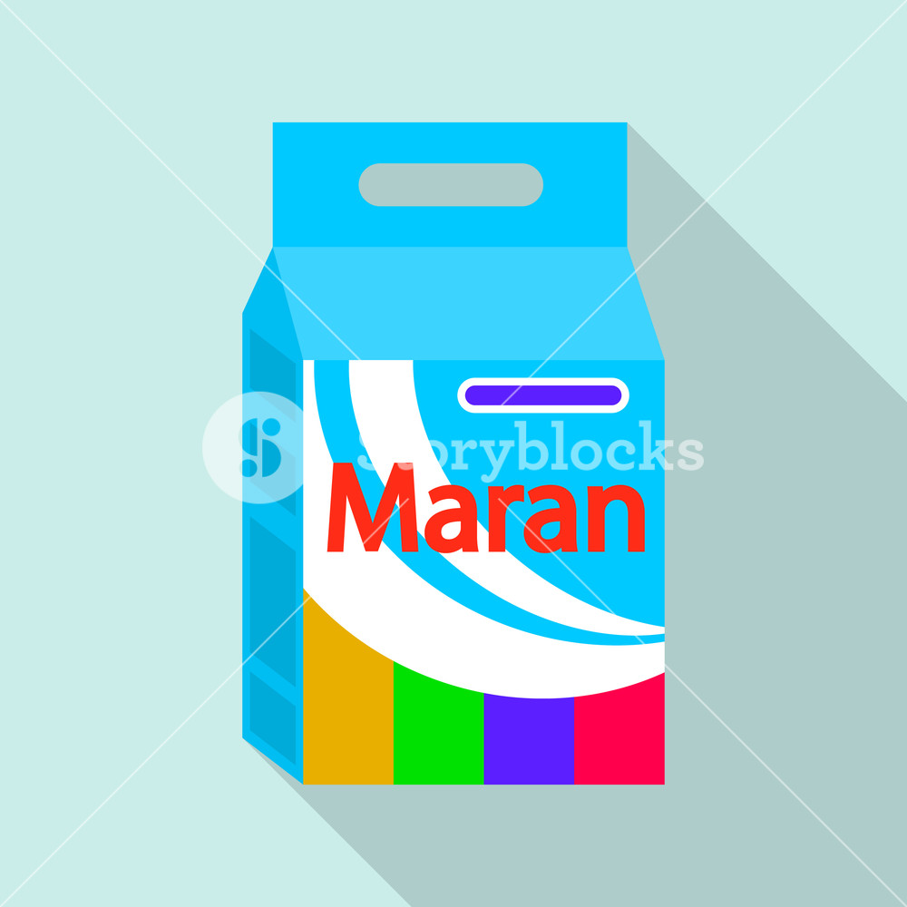 1000x1000 Washing Machine Powder Icon Flat Illustration Of Washing Machine