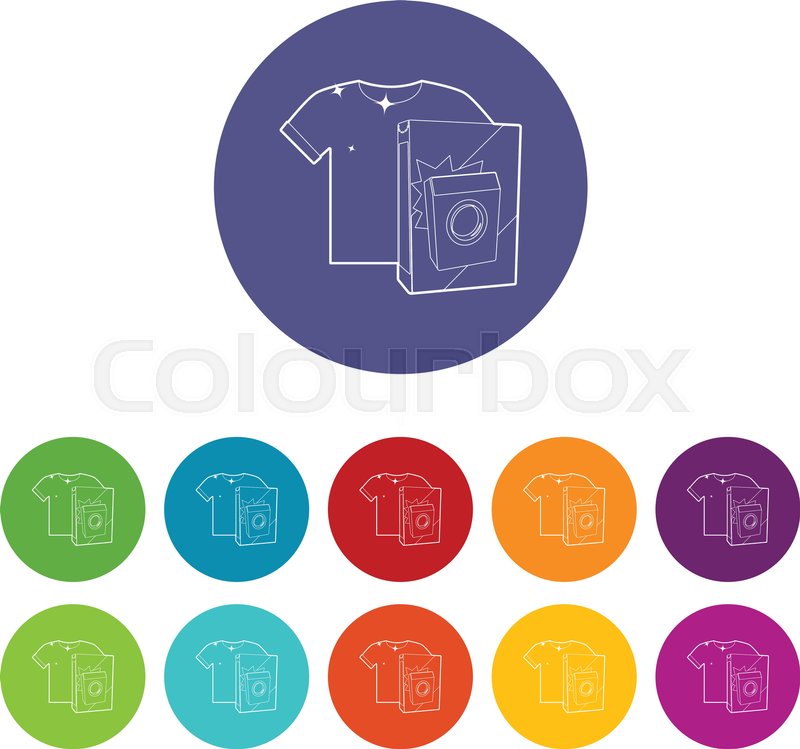 800x749 Washing Powder For Colored Things Stock Vector Colourbox