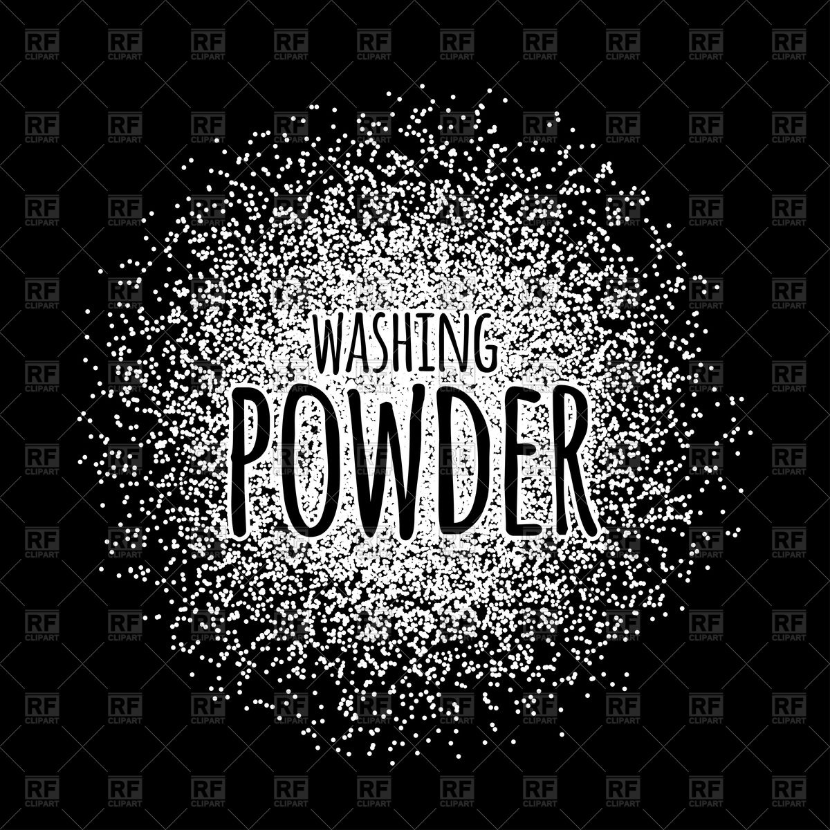 1200x1200 Washing Powder On Black Background Vector Image Of Backgrounds