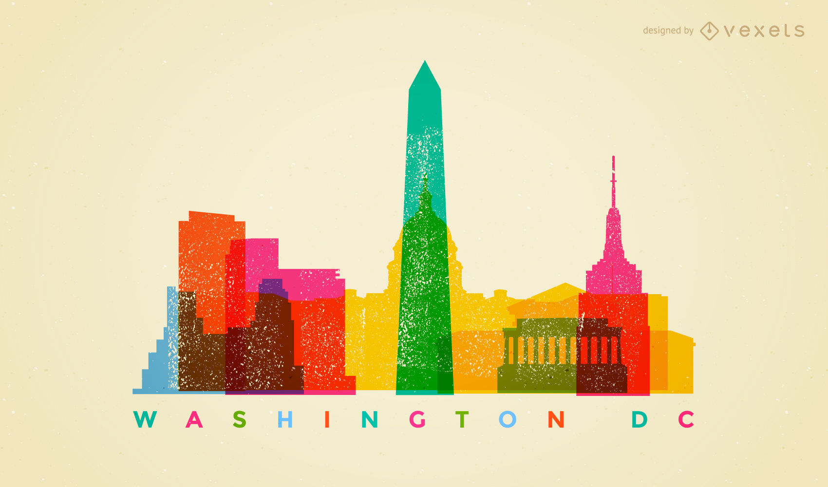 1700x1000 Colorful Washington Dc Skyline