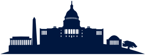 461x177 Washington Dc Skyline Cityscape Silhouette Png Image