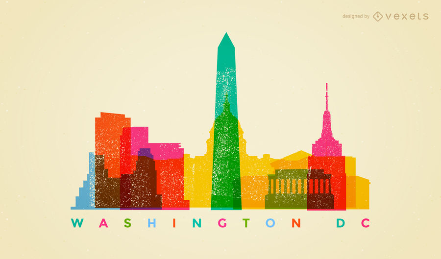 900x529 Colorful Washington Dc Skyline