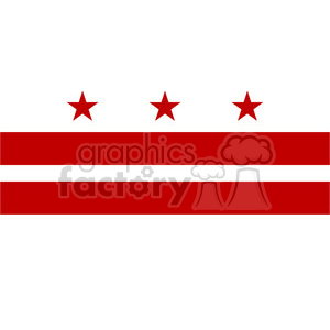 300x300 Vector State Flag Of Washington Dc Clipart Royalty Free Gif
