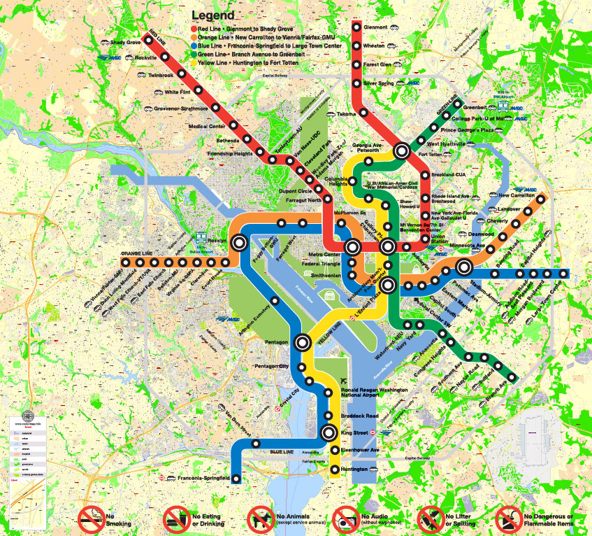 Map Washington Dc + Arlington Editable City Plan Adobe Illustrator 847x766 Map Washington Dc + Arlington Editable City Plan Adobe Illustrator