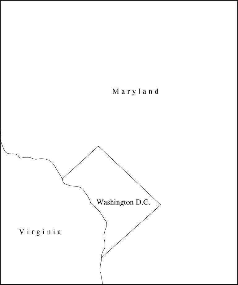 Black White Washington Dc Map With Counties 769x923 Black White Washington Dc Map With Counties