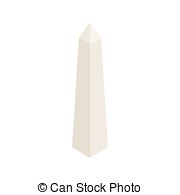 180x195 Washington Monument Flat Style Design Vector Illustration