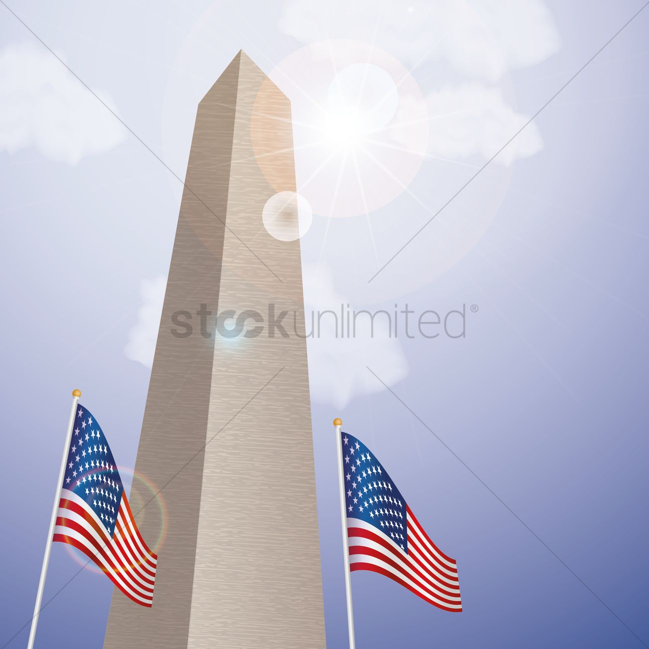 1300x1300 The Washington Monument Vector Image