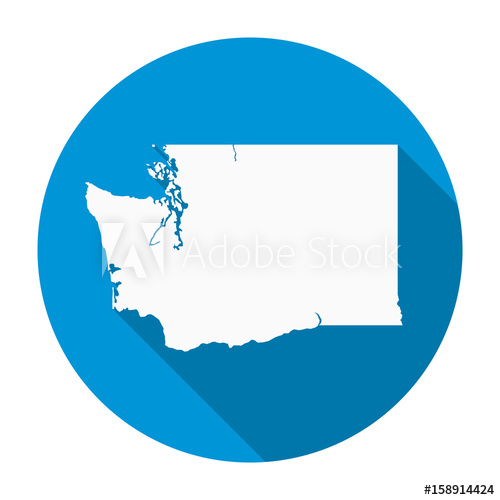 Washington State Map Vector at Vectorified.com | Collection of ...