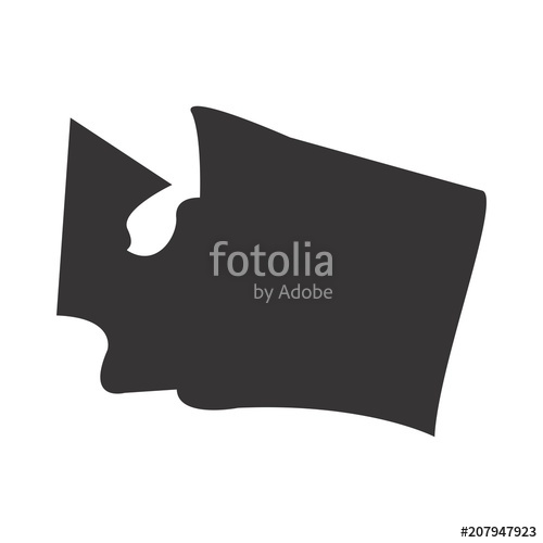 500x500 Washington State Map Of Us America Vector Simple Black Maps