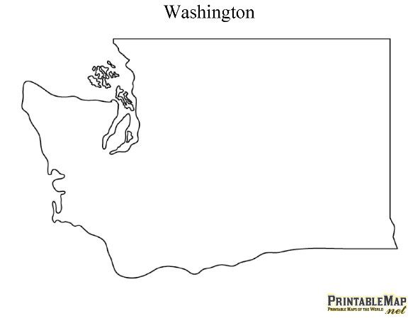 590x456 Printable Map Of Washington Crafty Craft Washington State Map