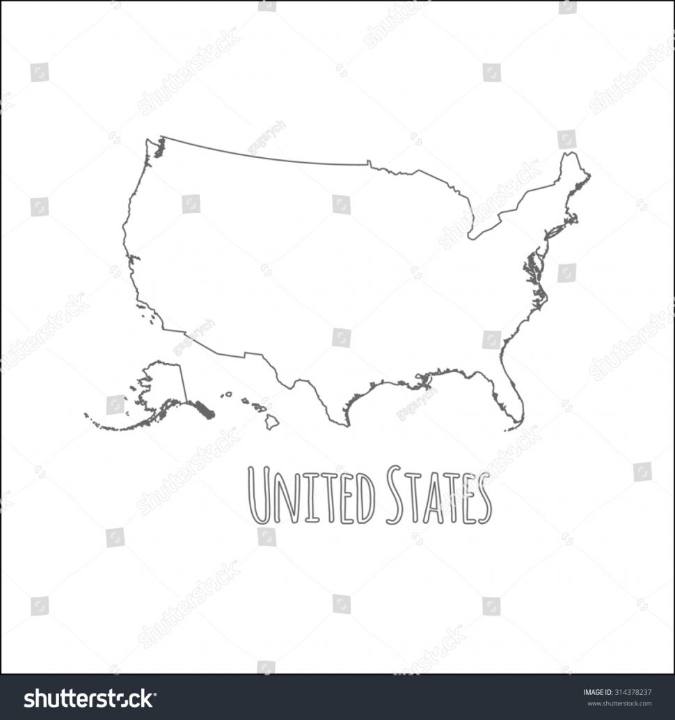 970x1035 Us Map Political Map North And Central America Simple Vector