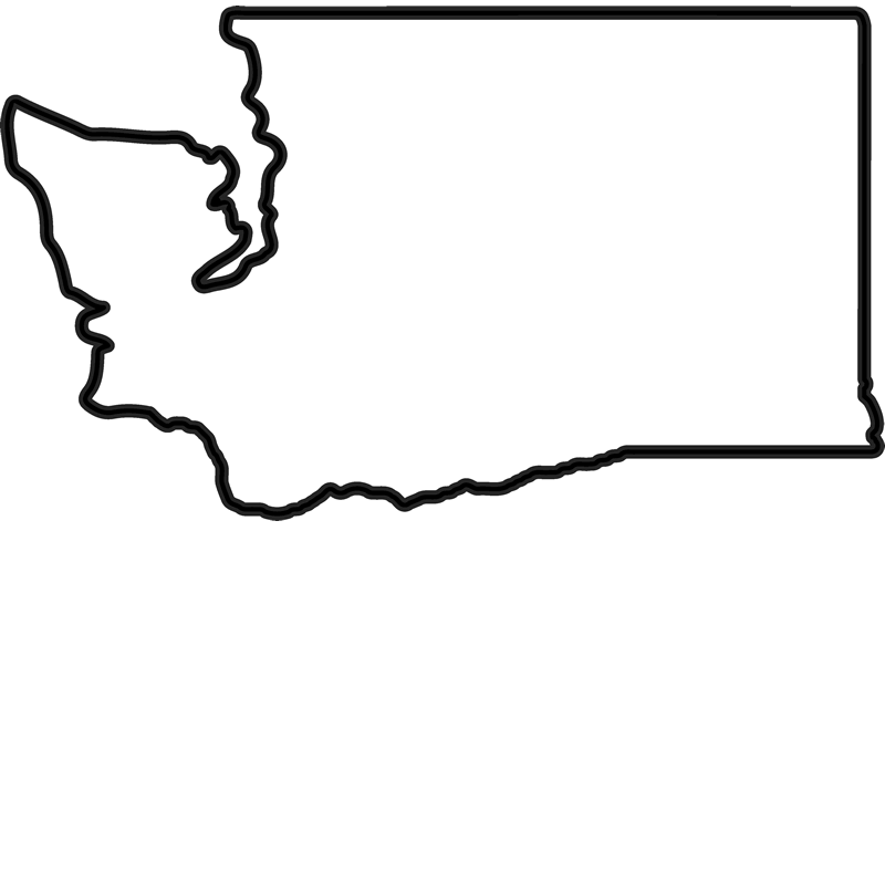 800x800 Washington State Outline Png, Png Collections