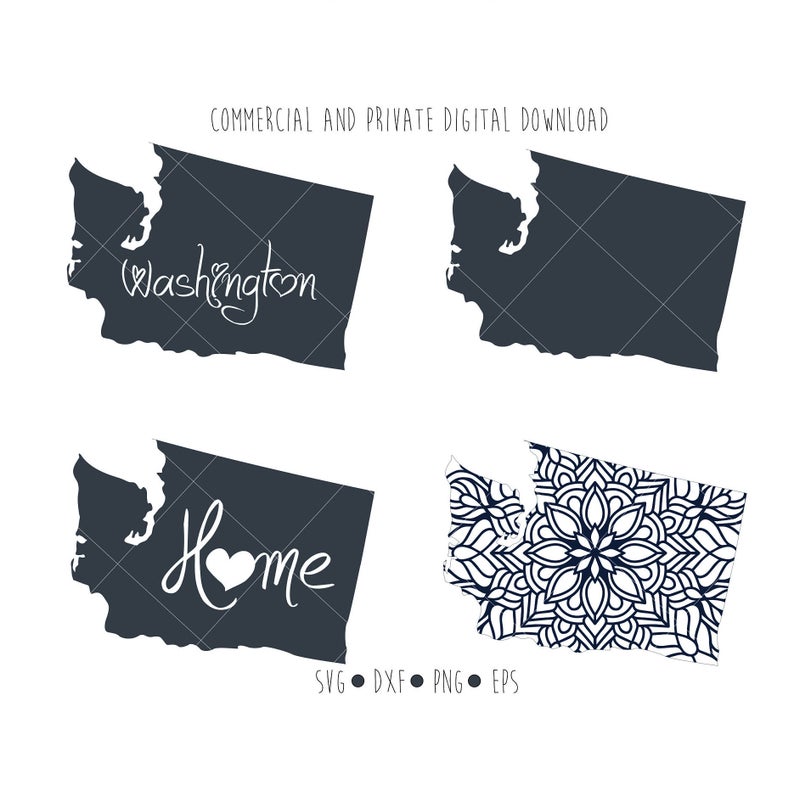 794x802 Washington Digital For Silhouette And Cricut Etsy