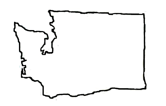 698x447 Washington State Outline Clipart