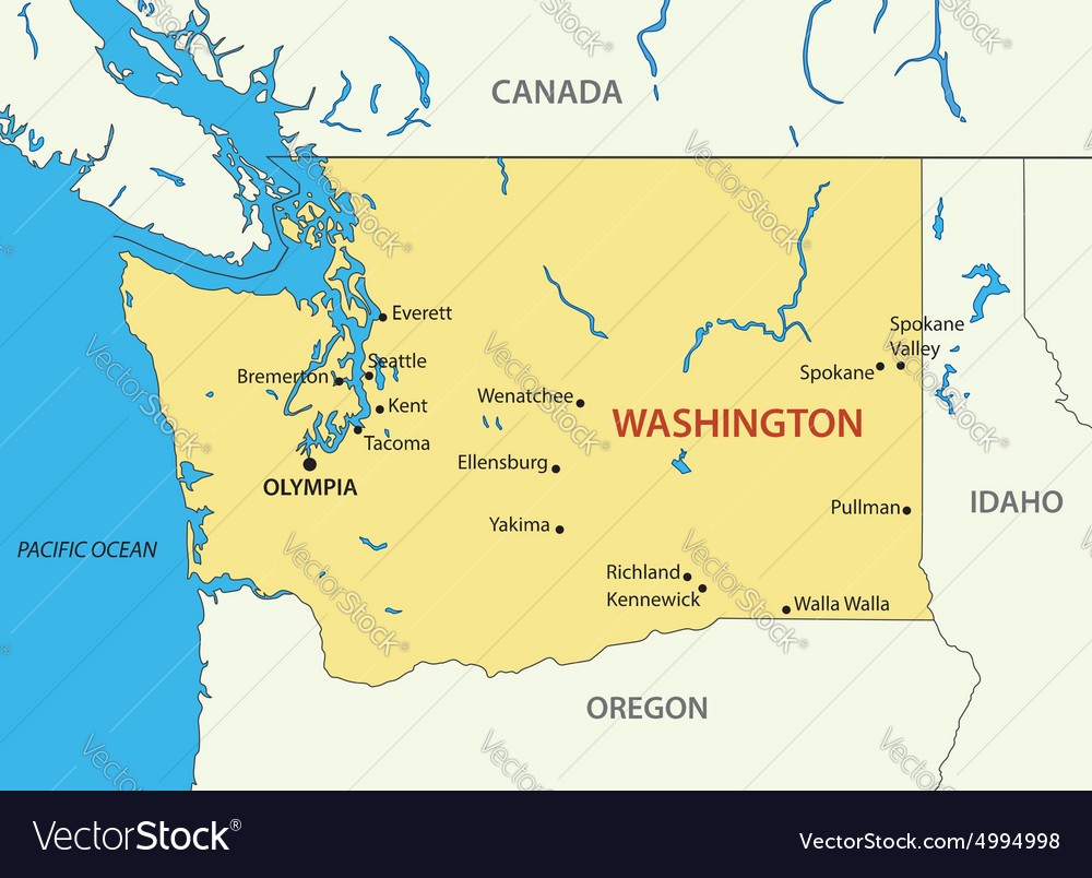 Washington State Vector at Vectorified.com | Collection of Washington ...