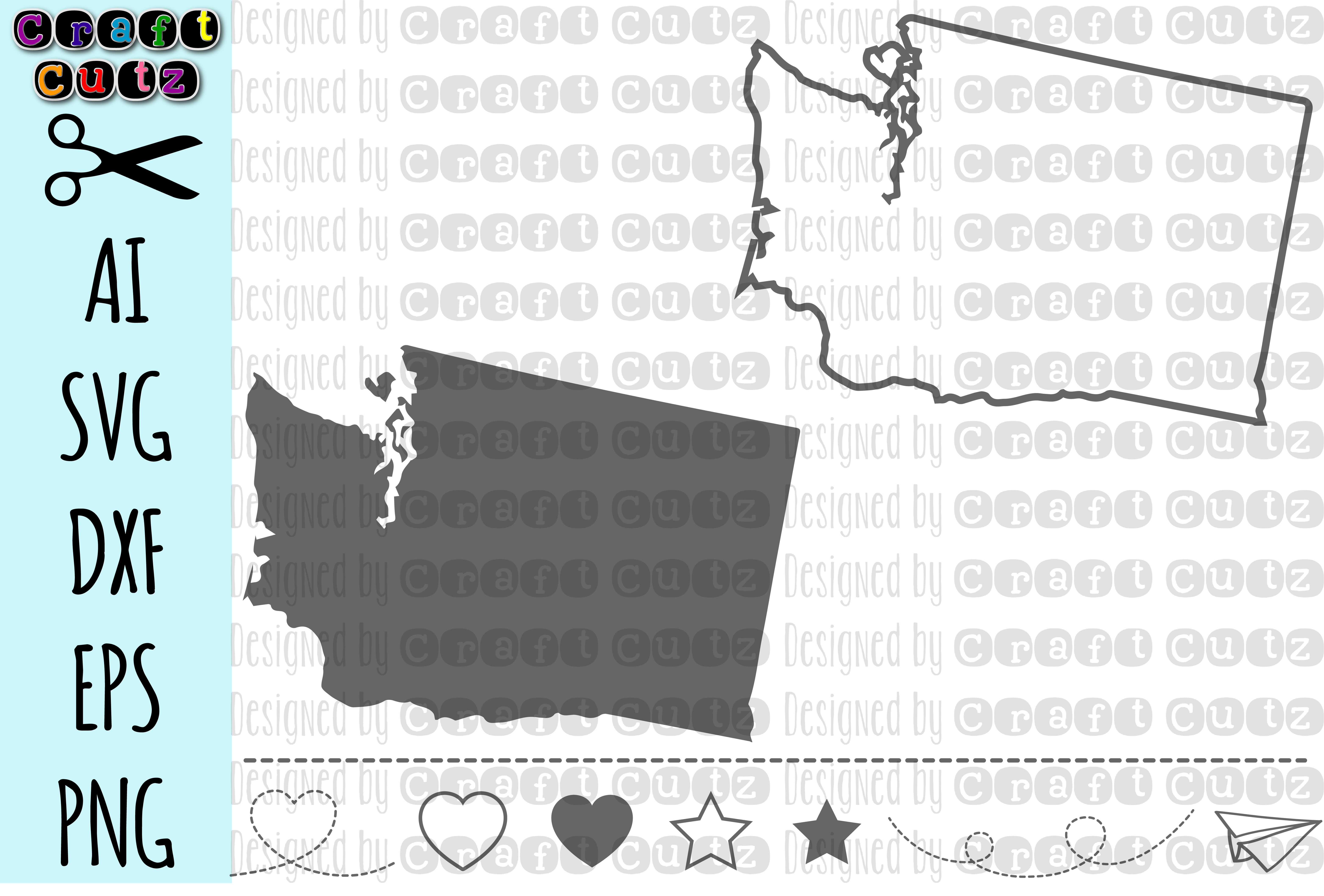 6246x4228 Washington State Files, Washington Vector, United