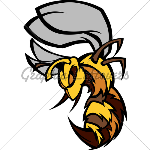 500x500 Hornet Bee Wasp Cartoon Vector Image Gl Stock Images
