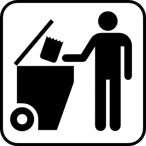 300x300 Trash Disposal Clip Art