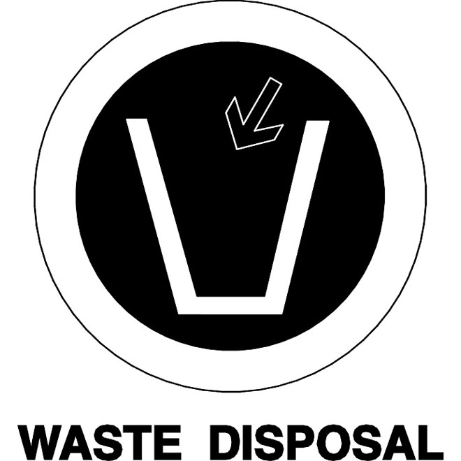 660x660 Waste Disposal Vector Sign