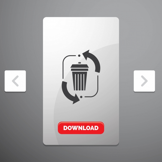 640x640 Waste Disposal Garbage Management Recycle Glyph Icon In Caro