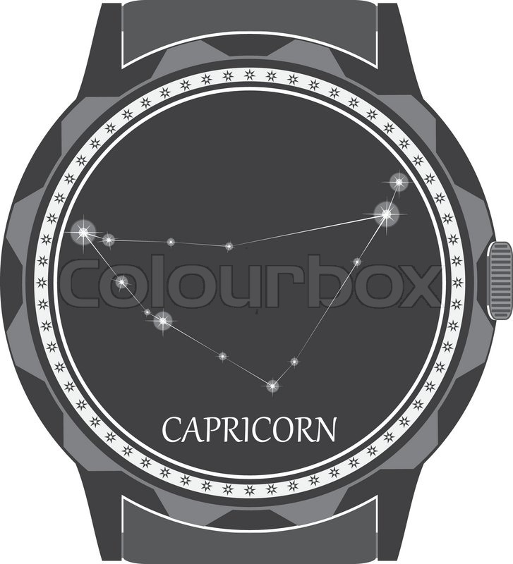 727x800 The Watch Dial With The Zodiac Sign Stock Vector Colourbox