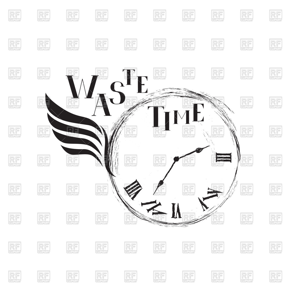 1200x1200 Waste Time Concept