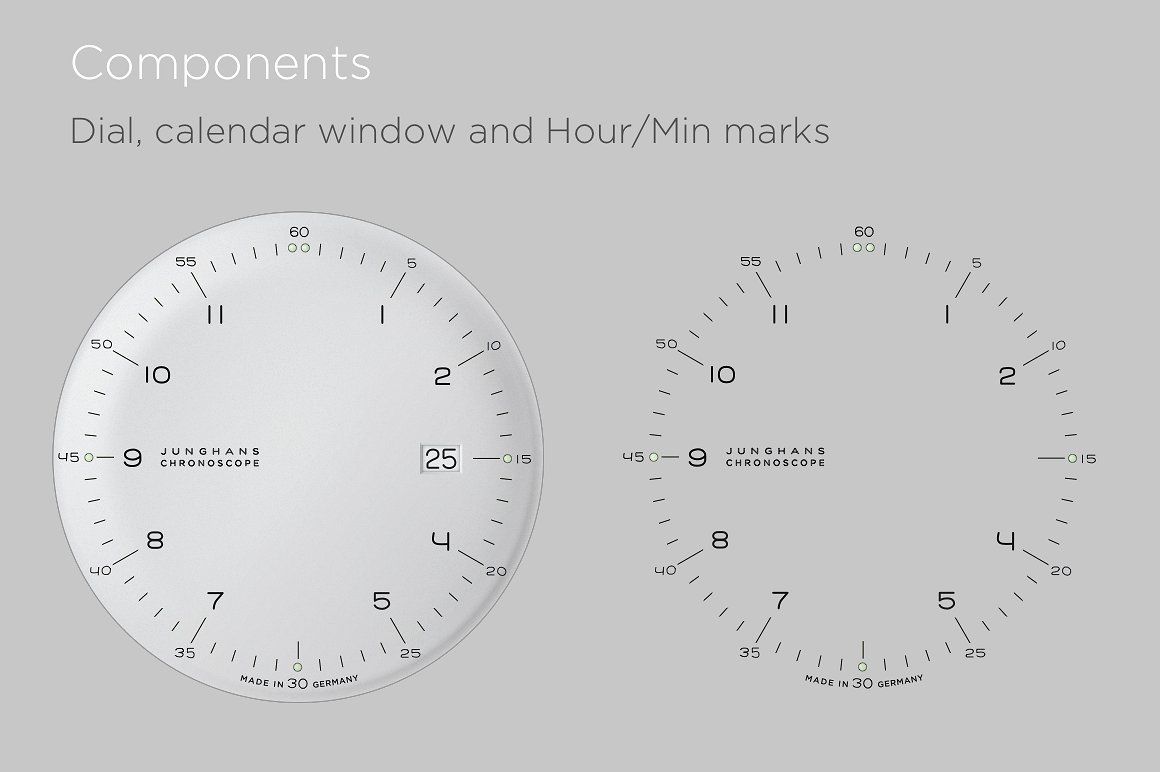 1160x772 Watch Face Vector Drawing Max Bill