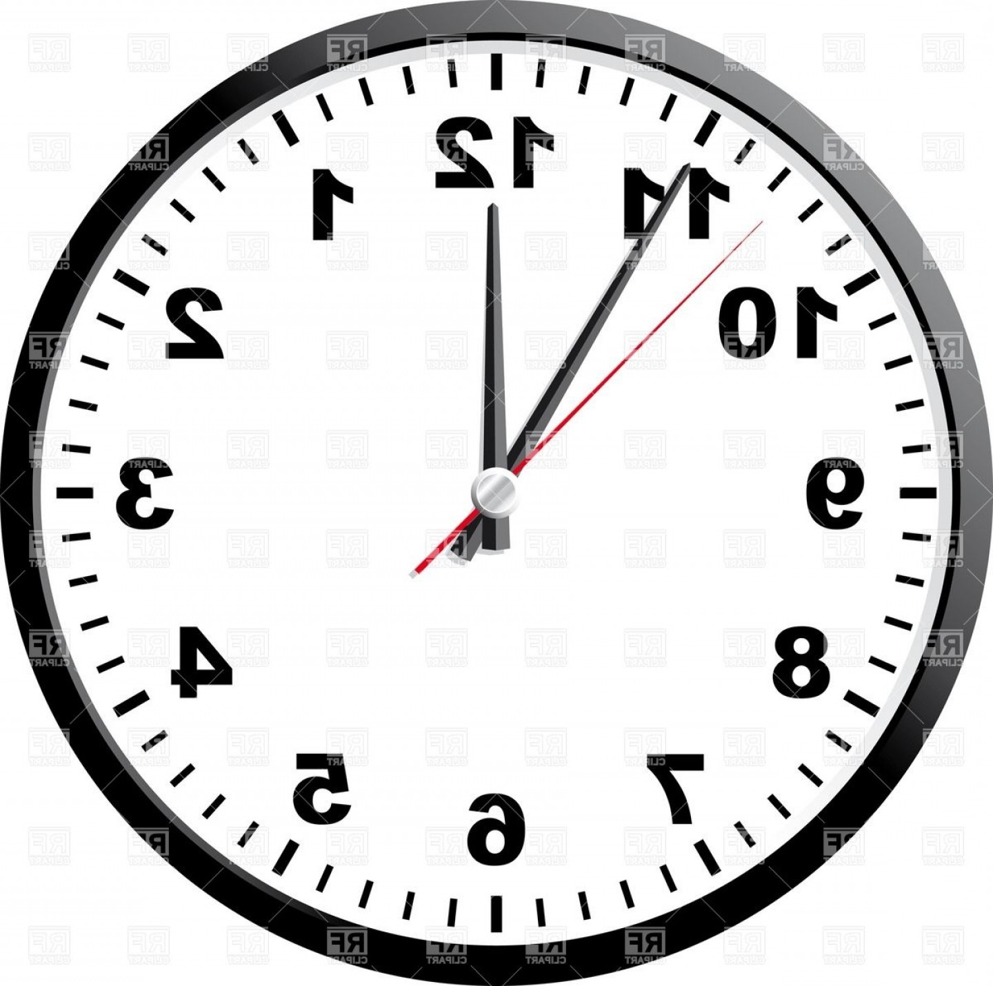 1440x1431 Office Clock Face Vector Clipart Createmepink