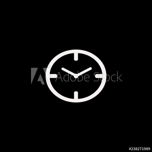 500x500 Watch Face Vector Icon Flat Watch Face Design Watch Face