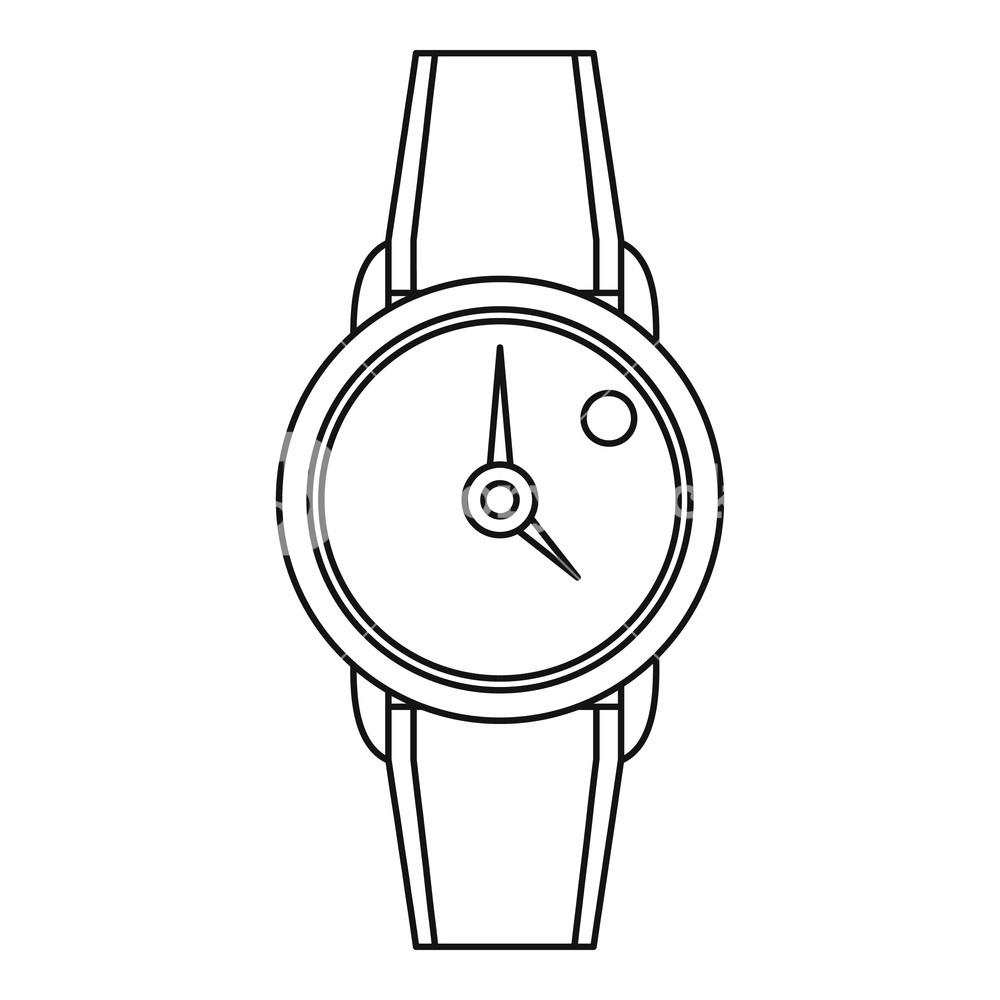 Hand Watch Icon Outline Illustration Of Hand Watch Vector Icon 1000x1000 Hand Watch Icon Outline Illustration Of Hand Watch Vector Icon
