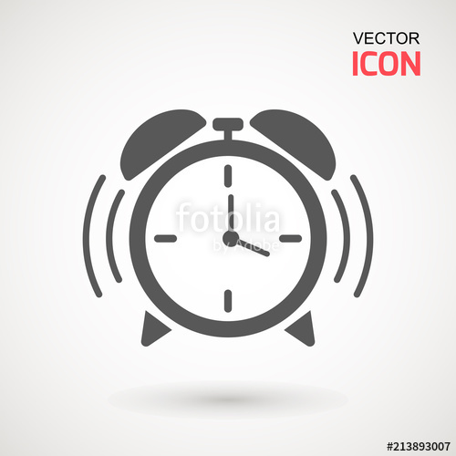 Alarm Clock Icon Vector, Flat Design Style Simple Watch Icon 500x500 Alarm Clock Icon Vector, Flat Design Style Simple Watch Icon