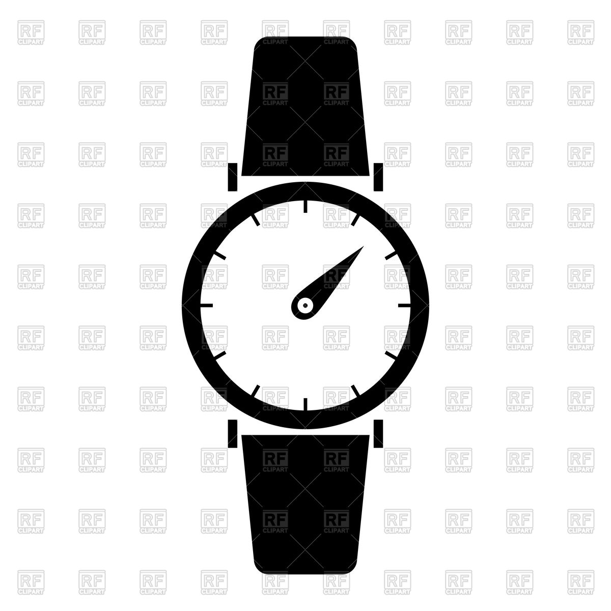Hand Watch Black Color Icon Vector Image Of Icons And Emblems 1200x1200 Hand Watch Black Color Icon Vector Image Of Icons And Emblems