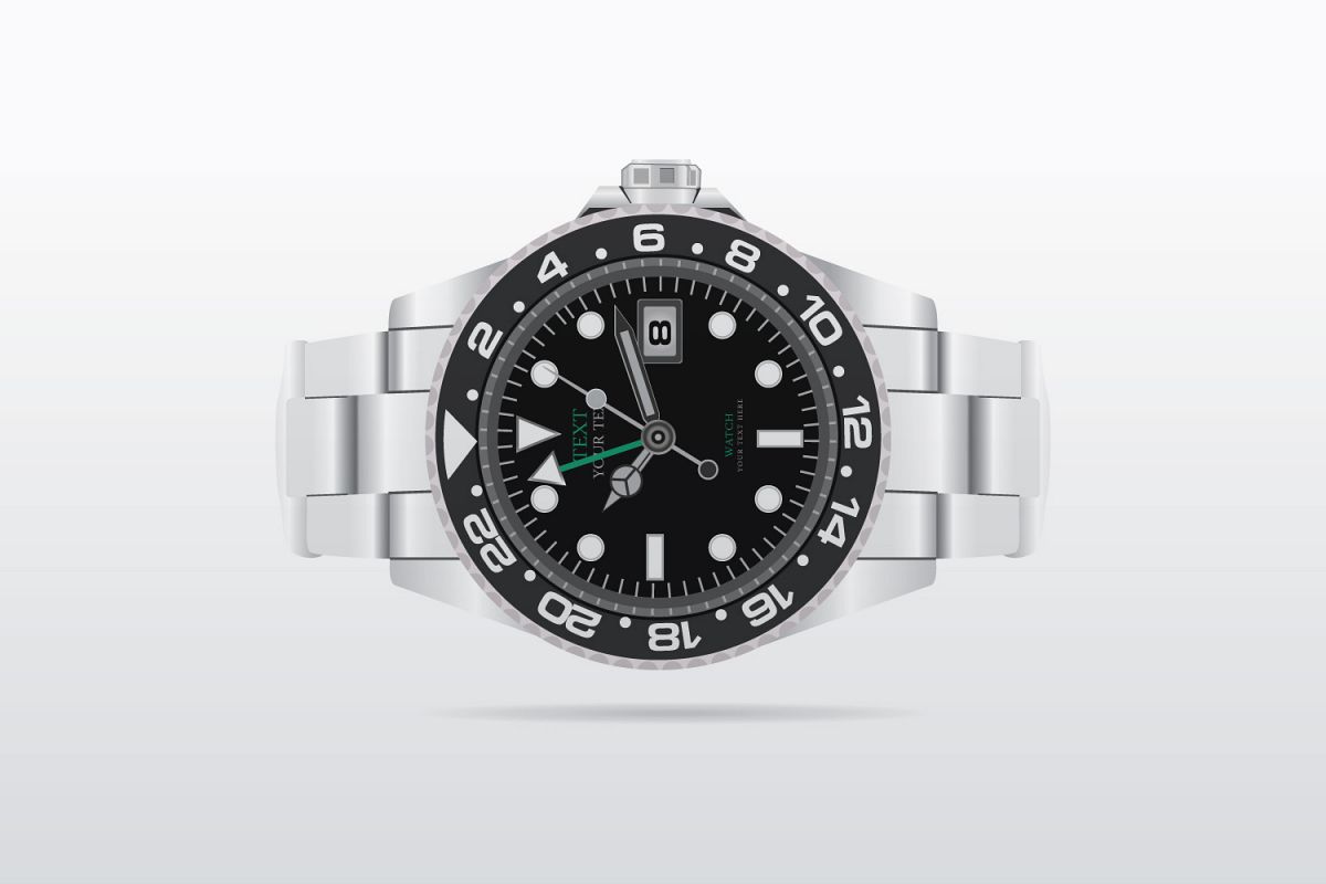 Wrist Watch Vector Illustration 1200x800 Wrist Watch Vector Illustration