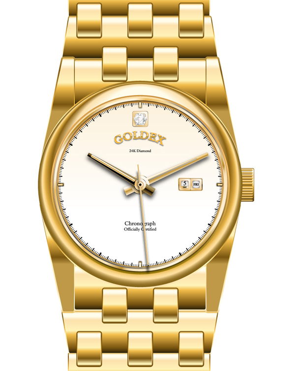 How To Create A Luxurious Gold Watch In Adobe Illustrator 600x753 How To Create A Luxurious Gold Watch In Adobe Illustrator