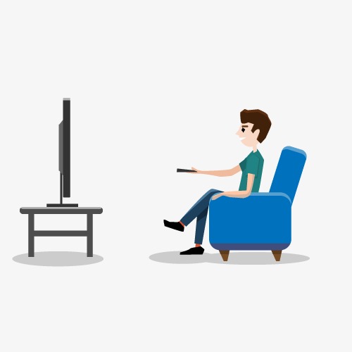 500x500 Png Man Watching Tv Free Man Watching Tv Transparent Images