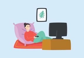 286x200 Watching Tv Free Vector Art
