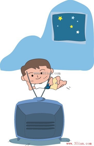 364x567 Children Watching Tv Vector Free Vector In Adobe Illustrator