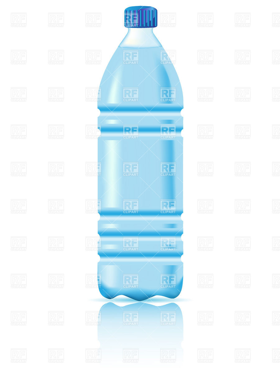 900x1200 Mineral Water In A Plastic Bottle Vector Image Of Objects