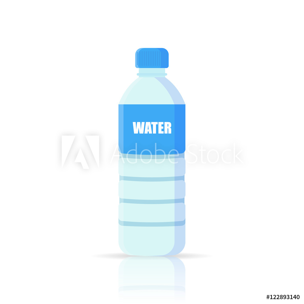1000x1000 Photo Art Print Water Bottle Vector Icon Europosters