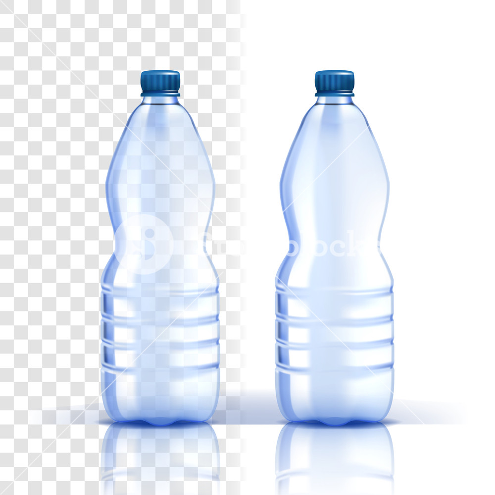 1000x1000 Plastic Bottle Vector Clear Product Bluer Classic Water Bottle